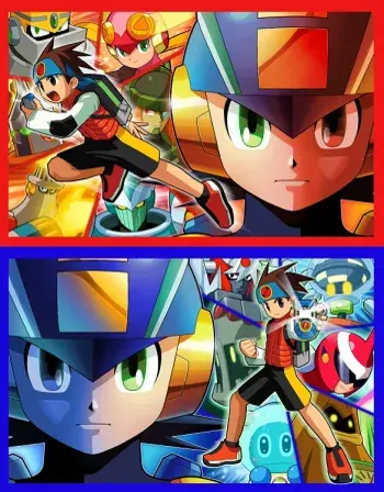 GBA 洛克人EXE4 锦标赛 蓝月亮 / 锦标赛 红太阳 Battle Network Rockman EXE 4 Blue Moon / Red Sun