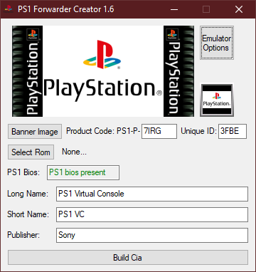 PS1 Forwarder Creator 用3DS玩Sony PS1游戏的利器[PS1游戏镜像转CIA]