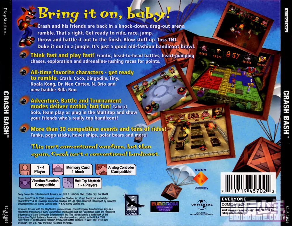 PS 古惑狼嘉年华 Crash Bash(Back)