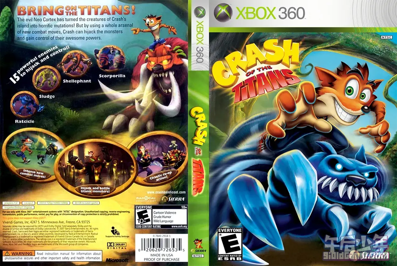 Xbox360 古惑狼 泰坦 Crash of the Titans