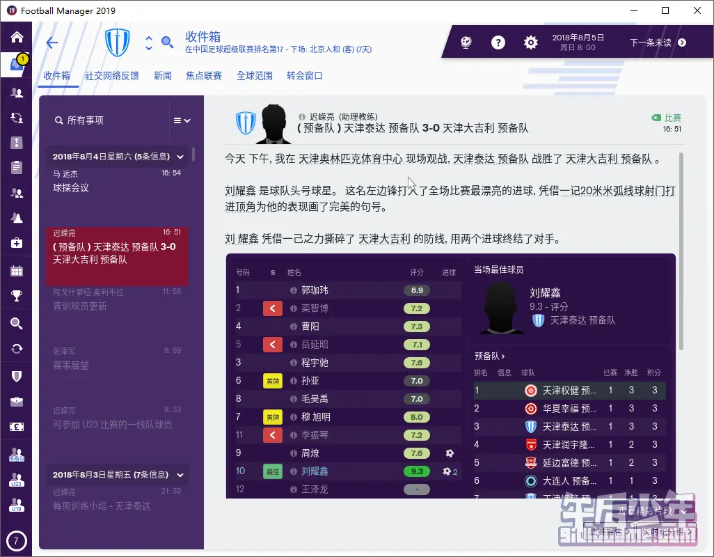PC 足球经理2019 游戏截图